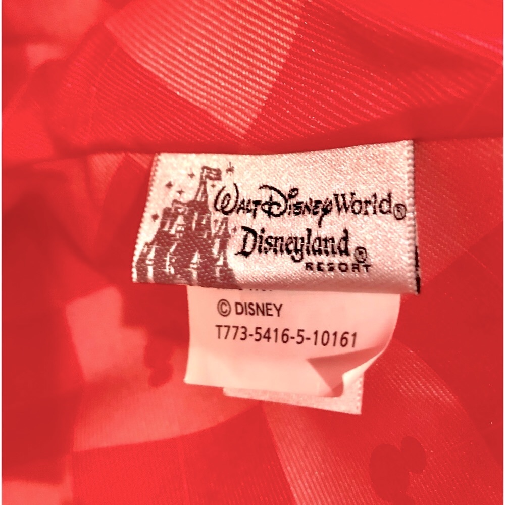 🦋WALT DISNEY WORLD Disneyland Resort large red tote size 21x15 NWOT - Picture 10 of 11